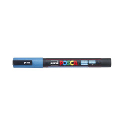 Dekormarker 0,9-1,3mm, Uni-Posca PC-3ML csillámló világoskék Dekormarker Uni