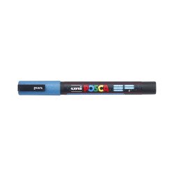 Dekormarker 0,9-1,3mm, Uni-Posca PC-3ML csillámló világoskék Dekormarker Uni