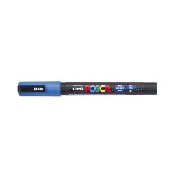 Dekormarker 0,9-1,3mm, Uni-Posca PC-3ML csillámló kék Dekormarker Uni