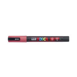 Dekormarker 0,9-1,3mm, Uni-Posca PC-3ML csillámló piros Dekormarker Uni