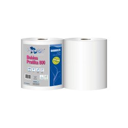 Ipari törlő 2 rétegű tekercses átmérő: 26 cm 800 lap/tek 2 tekercs/karton Paperdi Bobina Pratika 800_BI8S800/25 Iroda üzemeltetés, munkavédelem Paperdi