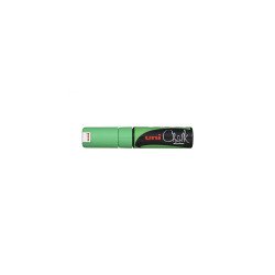 Krétamarker folyékony 8mm, Uni-Posca PWE-8K fluor zöld Dekormarker Uni