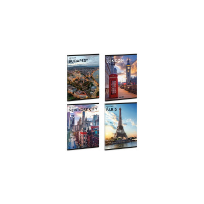 Füzet iskolai A5, 40lap, vonalas Ars Una CITYSCAPE 10db/csomag Füzet iskolai A5, 40lap, vonalas Ars Una CITYSCAPE 10db/csomag