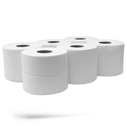 Toalettpapír 2 rétegű közületi átmérő: 27 cm 100 % cellulóz 360 m/tekercs 6 tekercs/csomag N2C360_hófehér_CUP Iroda üzemeltetés, munkavédelem Bluering