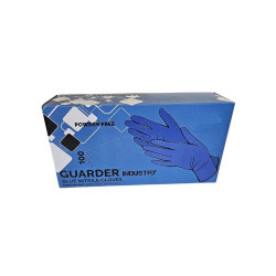 Gumikesztyű nitril púdermentes M 100 db/doboz GUARDER® Industry kék Gumikesztyű Guarder