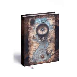 Határidőnapló 2day B/6, kétnapos beosztás + jegyzetlap térkép Realsystem 2026.