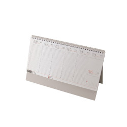 Asztali naptár 320mmx155mm, fehérlapok álló Realsystem 2026. Asztali naptár Realsystem