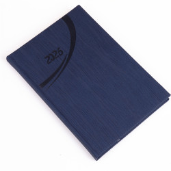 Határidőnapló Fashion B/5 heti + napló fehér lapokkal kék Realsystem 2026.