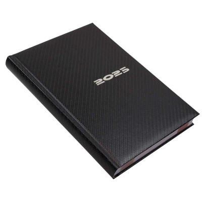 Határidőnapló Carbon A/5, napi fehér lapokkal acél Realsystem 2026. Határidőnapló Carbon A/5, napi fehér lapokkal acél Realsystem 2026.