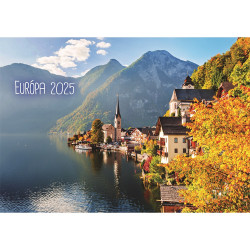 Falinaptár képes 460x320mm, Európa Realsystem 2026. Falinaptár Realsystem
