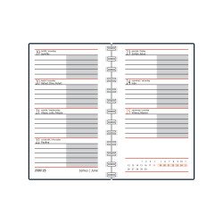 Zsebnaptár spirálozott SP3 mini heti fehér lapokkal levelek Realsystem 2027.