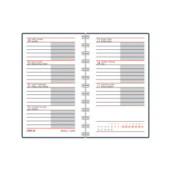 Zsebnaptár spirálozott SP3 mini heti fehér lapokkal levelek Realsystem 2027.