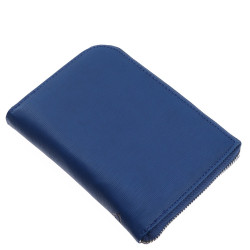 Gyűrűs kalendárium műbőr zipzárral záródó S méret 110x150 mm Realsystem kék Író- irodaszer, papíráru Realsystem