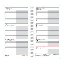 Zsebnaptár álló spirálozott SP2 heti fehér lapokkal akvarell Realsystem 2027.