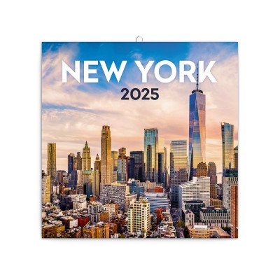 Falinaptár képes lemeznaptár 300x300mm, New York Realsystem 2027.