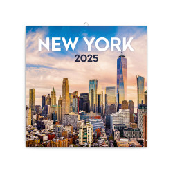 Falinaptár képes lemeznaptár 300x300mm, New York Realsystem 2026. Falinaptár Realsystem
