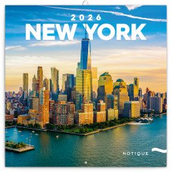 Falinaptár képes lemeznaptár 300x300mm, New York Realsystem 2027.