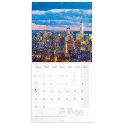 Falinaptár képes lemeznaptár 300x300mm, New York Realsystem 2027.