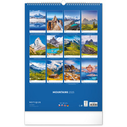 Falinaptár képes  330×460mm Mountains  Realsystem 2026.