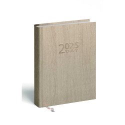 Határidőnapló 2day B/6, kétnapos beosztás + jegyzetlap drapp Realsystem 2026.