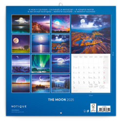 Falinaptár képes lemeznaptár 300x300mm, The Moon Realsystem 2026.