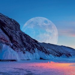 Falinaptár képes lemeznaptár 300x300mm, The Moon Realsystem 2027.