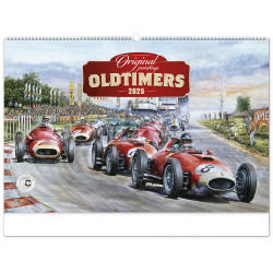 Falinaptár képes  640×420mm Oldtimers  Realsystem 2027. Falinaptár Realsystem