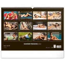 Falinaptár képes 480×330mm Summer Paradise 18+ Realsystem 2027. Író- irodaszer, papíráru Realsystem