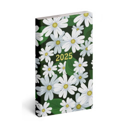 Zsebnaptár álló Flexi, fehér lapokkal floral Realsystem 2027.