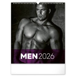 Falinaptár képes  300x340mm Men Realsystem 2026.