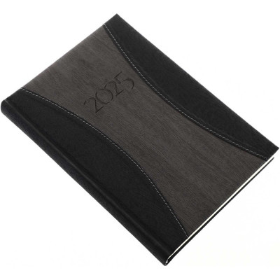 Határidőnapló Prémium A A/5, napi krémszínű lapokkal szürke Realsystem 2026.