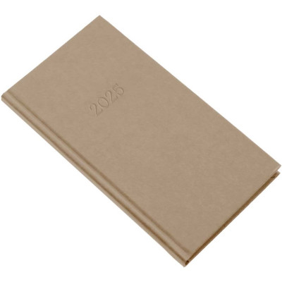 Zsebnaptár álló Standard, fehér lapokkal drapp Realsystem 2027.