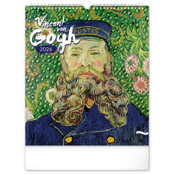 Falinaptár képes  300x340mm Vincent van Gogh Realsystem 2026.