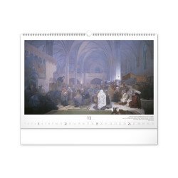 Falinaptár képes  480×330mm The Slav Epic-Alphonse Mucha Realsystem 2027.