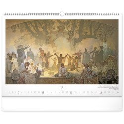 Falinaptár képes  480×330mm The Slav Epic-Alphonse Mucha Realsystem 2027.