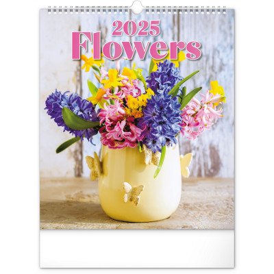 Falinaptár képes  300x340mm Flowers Realsystem 2026.