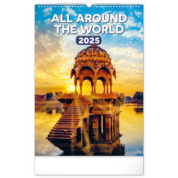 Falinaptár képes  330×460mm All Around the World Realsystem 2026. Falinaptár Realsystem
