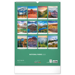 Falinaptár képes  330×460mm National Parks Realsystem 2026.