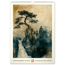Falinaptár képes  330×460mm Vintage Posters-Japanese art Realsystem 2027.