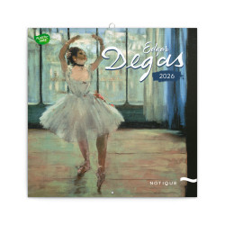 Falinaptár képes lemeznaptár 300x300mm, Edgar Degas Realsystem 2026. Falinaptár Realsystem