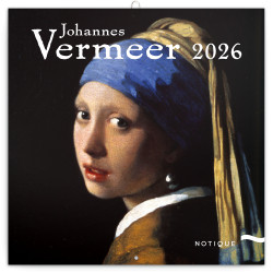 Falinaptár képes lemeznaptár 300x300mm, Johannes Vermeer Realsystem 2026. Falinaptár Realsystem