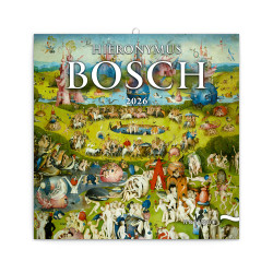 Falinaptár képes lemeznaptár 300x300mm, Hieronymus Bosch Realsystem 2026. Falinaptár Realsystem