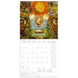 Falinaptár képes lemeznaptár 300x300mm, Frida Kahlo Realsystem 2026.