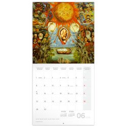 Falinaptár képes lemeznaptár 300x300mm, Frida Kahlo Realsystem 2027.