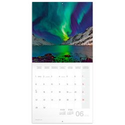 Falinaptár képes lemeznaptár 300x300mm, Aurora Borealis Realsystem 2027.
