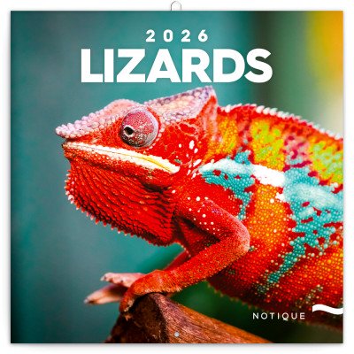 Falinaptár képes lemeznaptár 300x300mm, Lizards Realsystem 2027.