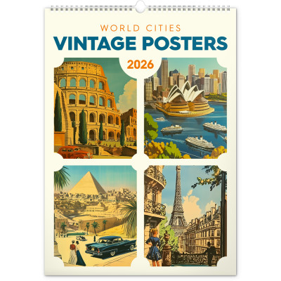 Falinaptár képes  330×460mm Vintage Posters-World Cities Realsystem 2027.