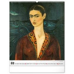 Falinaptár képes  480×560mm Frida Kahlo Realsystem 2027.