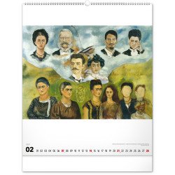 Falinaptár képes  480×560mm Frida Kahlo Realsystem 2027.