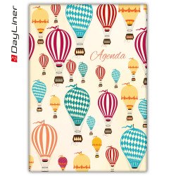 Határidőnapló Colors A5 heti, fehér lapokkal Balloons Dayliner 2026. Határidőnapló Dayliner